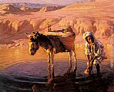 Watering Paintings - At the Watering Hole by Adam Styka